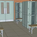 Luxury SPA Sauna Interior With Tile Walls Steam Room And Relaxation Pool