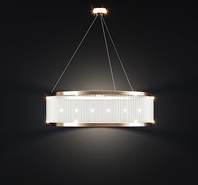 Light Luxury Chandelier Crystal Chandelier 3d model