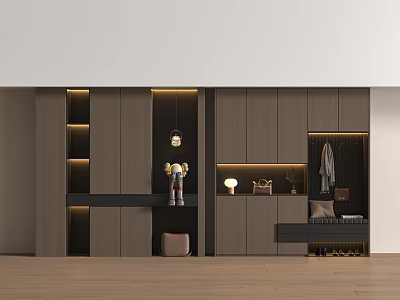 Modern Italian Shoe Cabinet Entrance Shoe Cabinet Partition Shoe Cabinet Light Luxury Shoe Cabinet 3d model