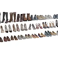Diverse Collection of Women's and Men's Shoes Including Boots Sneakers High Heels and Flats