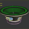 Premium Audio Speaker Component Showcasing Black Diaphragm And Silver Frame Design Details