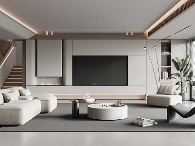 modern living room model