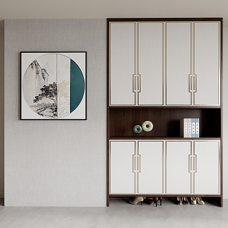 Entrance Cabinet Shoe Cabinet Wardrobe Locker Decorative Cabinet Side Cabinet Entrance 3d model