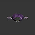 Purple Traditional Outfit Featuring Long Sleeves Elegant Patterns And Flowy Design