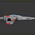 Silver Toy Airplane Model With Red Accents And Propeller Design