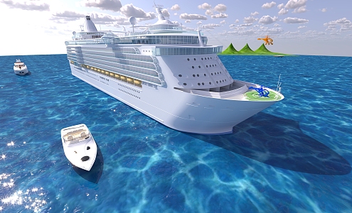 Cruise ship 3d model