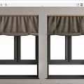 Elegant Window Blinds In Brown And Green For Home Window Interiors