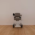 Lightweight Medical Wheelchair With Ergonomic Backrest And Four Wheels For Indoor Mobility Aid
