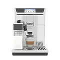 Modern Stainless Steel Espresso Machine With Digital Display And Coffee Cup