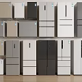 Modern Refrigerators And Freezers With Various Styles And Colors On