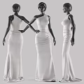 Modern Model Skirt Model 3d model