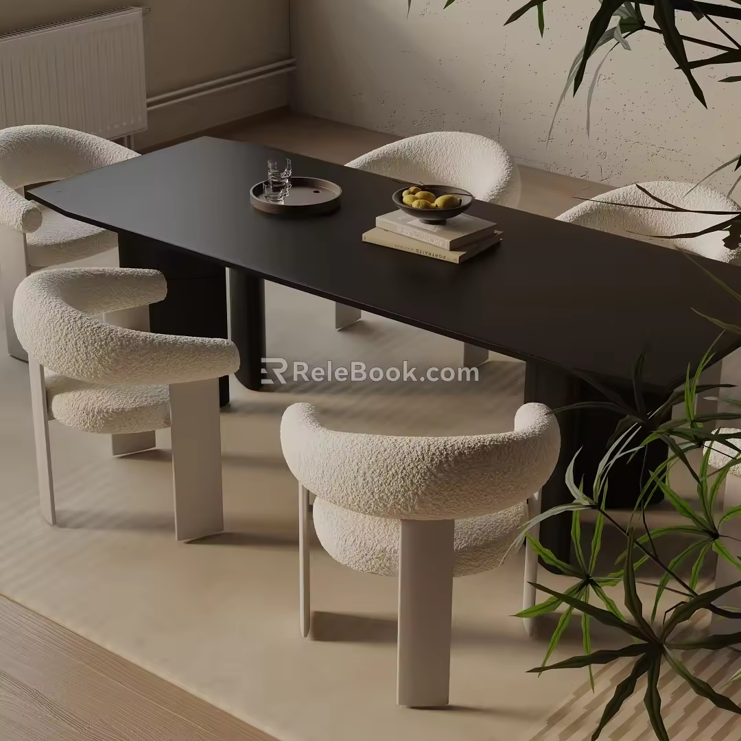 Modern table combination 3d model