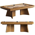 Modern Wooden Billiard Entertainment Table With Smooth Tabletop Balls And Cues
