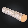 Natural Stone Wood Log With Smooth Surface And Rustic Natural Texture 3d model
