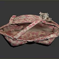 Trendy Pink Leopard Print Bustier With White Base Stylish Fashion Design