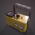 Yellow Commercial Equipment With Digital Display Control Knob Handle And Support Feet