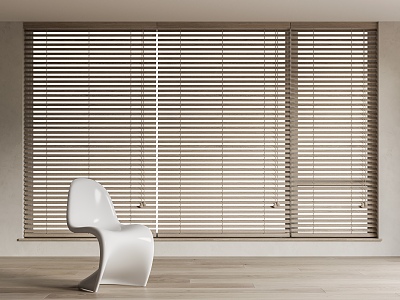 Modern venetian blinds Wooden venetian blinds Roller blinds Panton Chair model