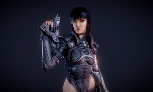 Cyberpunk Assassin 3d model