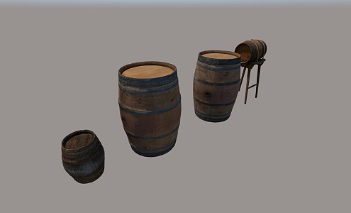 Industrial LOFT wine barrel 3d model