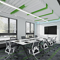 Modern Conference Room 3d model