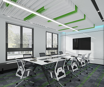 Modern Conference Room 3d model