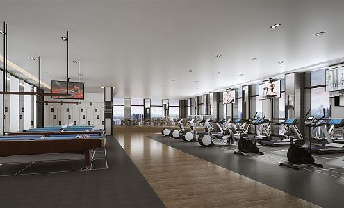 Modern Gym 3d model