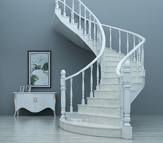 Jane Europe revolving staircase 3d model