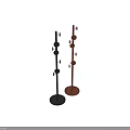Functional Household Standing Coat Rack With Multiple Round Hooks And Modern Design 3d model