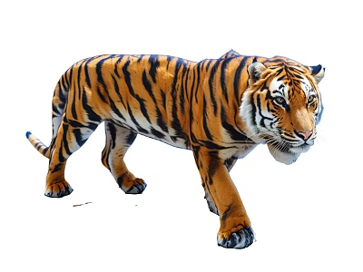 Colorful Reptile Lizard With Bright Scales Climbing On Rock Surface 3d model