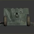 Vintage Military Vehicle Equipped With Artillery Gun Wheel And Support Bracket