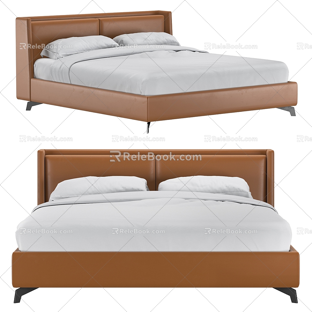 Double bed 3d model