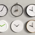 Modern Wall Clocks With Different Stylish Designs And Frames For Home Decor 3d model
