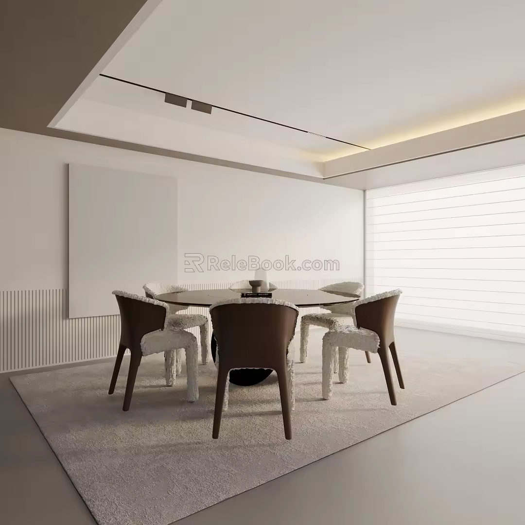 Modern table combination 3d model