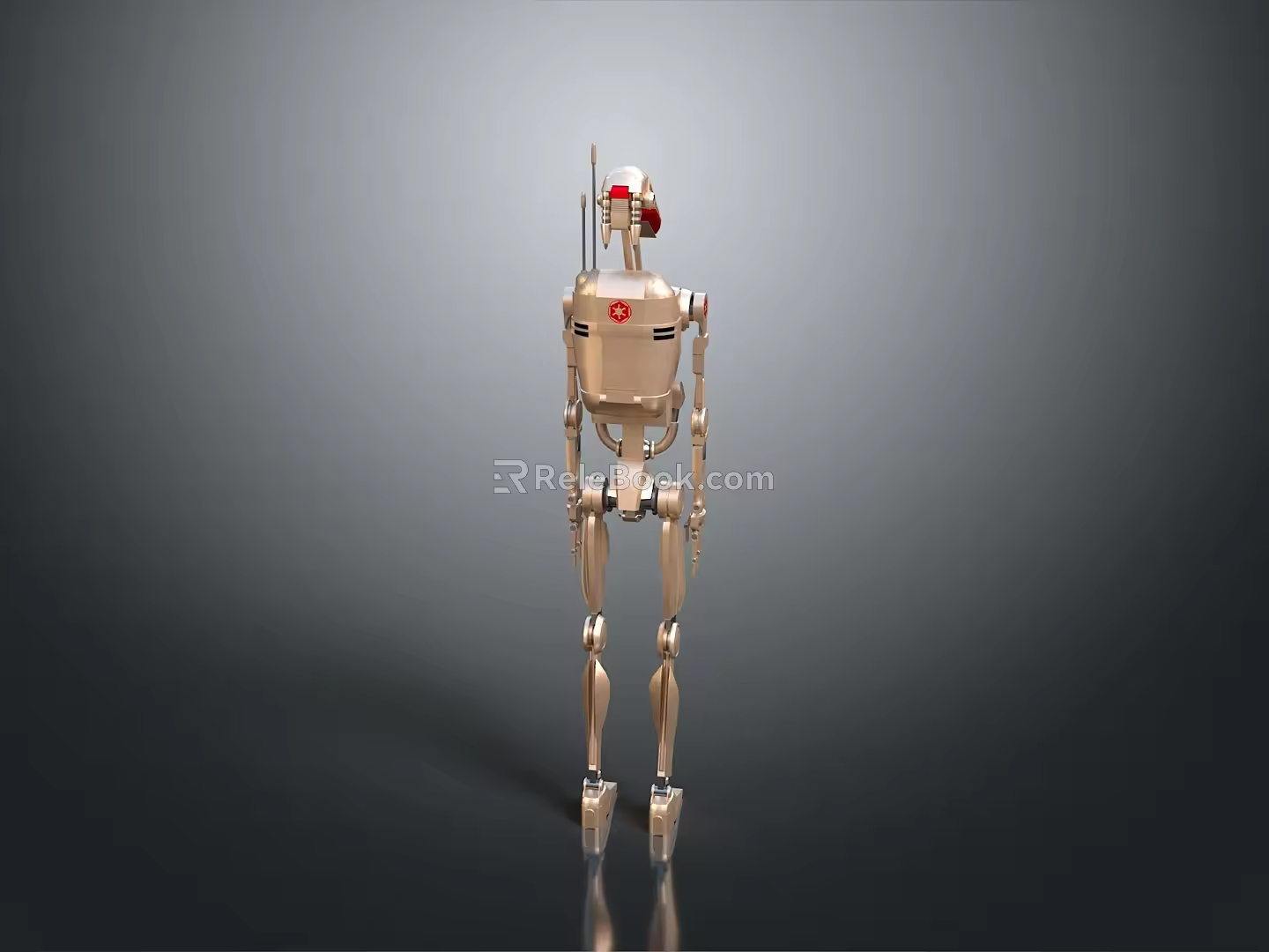 Industrial Robot Single Wheel Robot Double Wheel Robot Assistant Small Robot 3d model