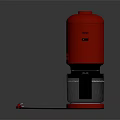 Red Daily Use Electric Appliance Coffee Maker With Stainless Steel Body And Black Power Cord