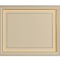 Square Layered Border Ceiling Design Beige With Light Gold Trim Simple Modern Interior 3d model