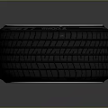 High Quality Car Tire With Stylish Gold Alloy Wheel Green Center Caps And Tread Pattern