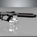Futuristic Sci Fi Weapon With Sleek Metallic Design And Advanced Structural Details 3d model
