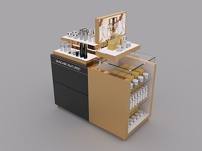 Skin Care Nakajima Import Cabinet Skin Care Cabinet Cosmetic Cabinet Front Desk Display Nakajima Display Cabinet 3d model