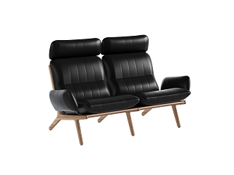 Double sofa 3d model