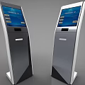 Modern Technology Exhibition Hall With Interactive Digital Self service Kiosks