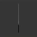 Traditional Japanese Katana Weapon With Sharp Blade And Wooden Handle Design