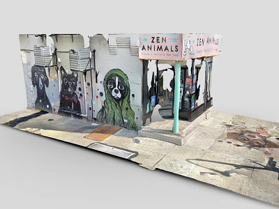 Modern wall painting 3d model