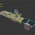 Industrial Automated Production Line Equipment with Conveyor Belts Robotic Arm and Worktables for Manufacturing
