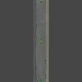 Concrete barrier 3d model