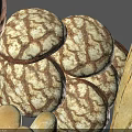 Assorted Fresh Bread Display With Different Shapes Textures And Artisanal Varieties