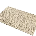 Modern Rectangular Carpet Cream Style Carpet Texture Carpet Abstract Pattern Carpet Mat Soft Accessories 3d model