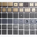 Modern Switch Socket Switch Panel Socket Panel 3d model