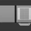 Stainless Steel Dual Trash And Recycling Bins With Recycling Symbol And Trash Icon