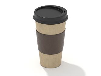 Modern coffee cup coffee 3d model